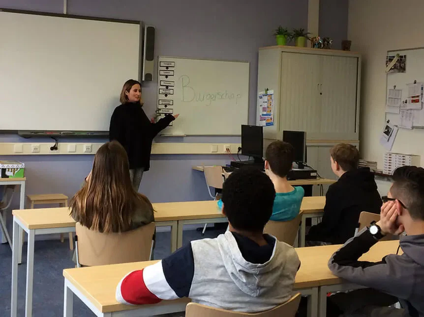 ‘Burgerschap is belangrijk en leerlingen praten hier graag over mee’